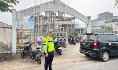 Satlantas Polres Lingga Laksanakan Patroli Gereja, Pastikan Keamanan Dan Kelancaran Lalu Lintas