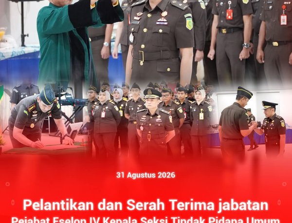 Kajari Batam Lantik Priyuda Adhytia Mukhtar sebagai Kasi Pidum Kejari Batam