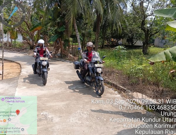 Polsek Kuba Gelar Patroli Gang Sempit, Jaga Kamtibmas di Permukiman Warga