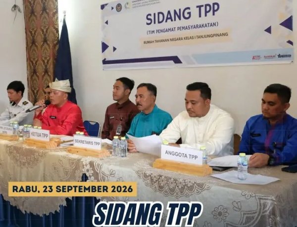Sidang TPP Rutan Tanjungpinang Bahas 28 Usulan Hak Warga Binaan