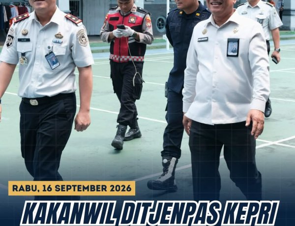 Kakanwil Ditjenpas Kepri Pantau Langsung Pelayanan dan Keamanan Rutan Tanjungpinang