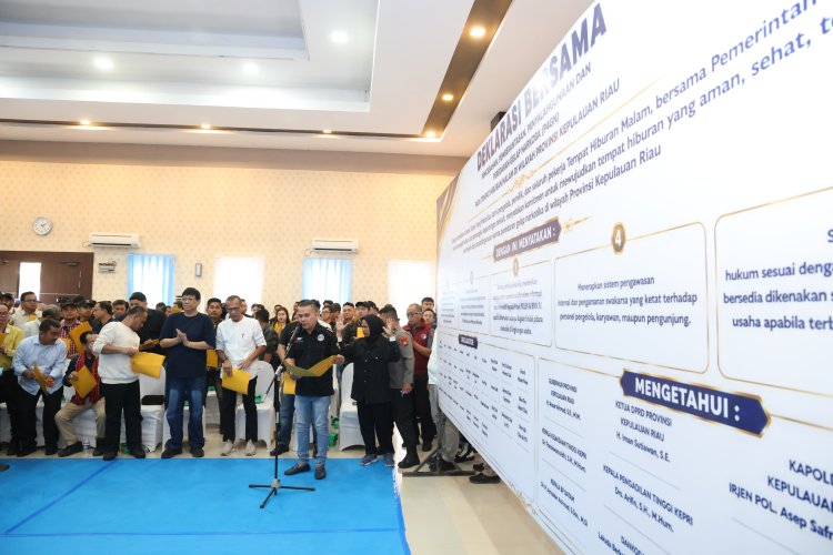 Pengusaha Hiburan Malam Se-Kepri Teken Pakta Integritas, Tegaskan Perang terhadap Narkoba