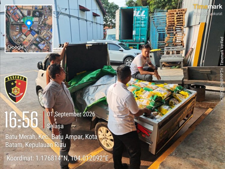 Satreskrim Polresta Barelang Bersinergi dengan Bulog Gelar Gerakan Pangan Murah di Batu Merah