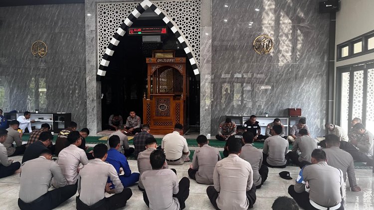 Polres Lingga Gelar Binrohtal, Perkuat Mental dan Spiritual Personel