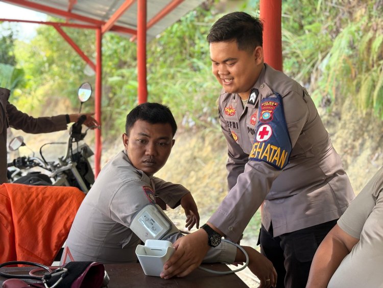 Antisipasi Karhutla, Polsek Singkep Barat Pastikan Personel Sehat dan Siap Bertugas