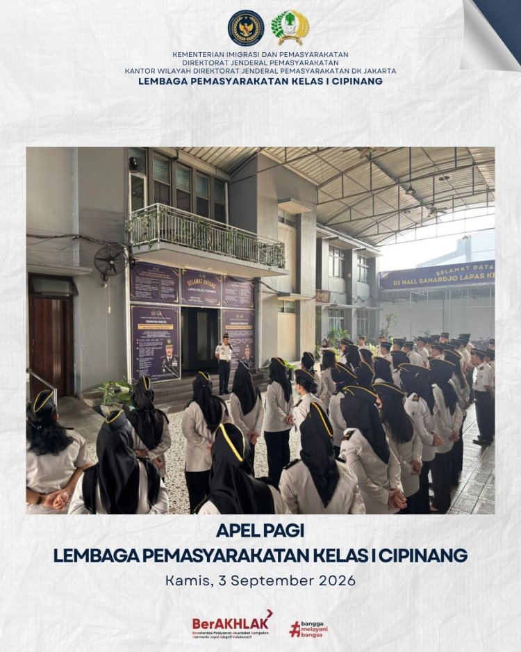 Zero Halinar Harga Mati, Jajaran Lapas Diminta Perkuat Deteksi Dini Gangguan Kamtib