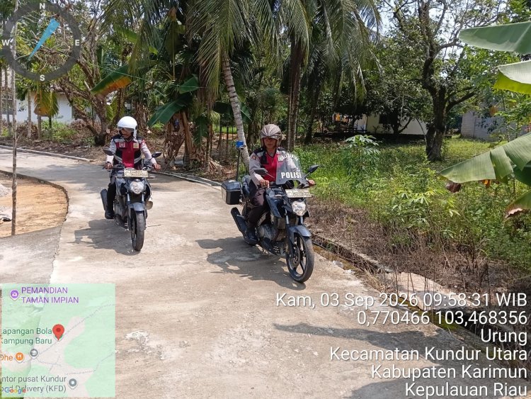 Polsek Kuba Gelar Patroli Gang Sempit, Jaga Kamtibmas di Permukiman Warga