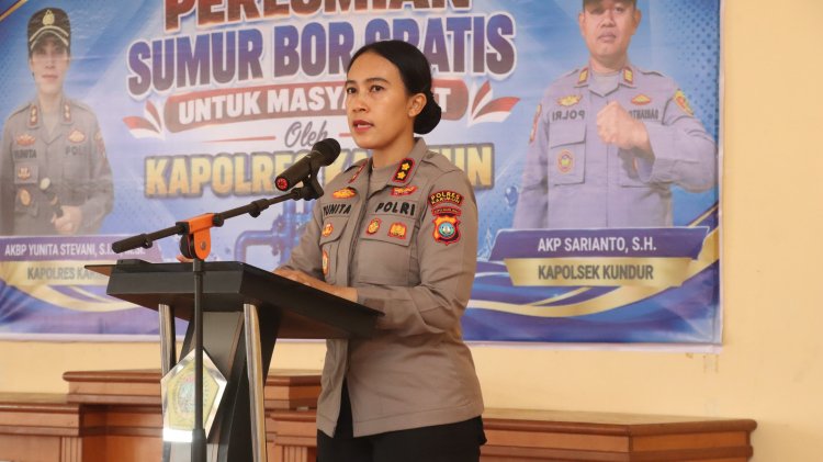 Kapolres Karimun Bangun Sumur Bor Gratis untuk Warga Kundur
