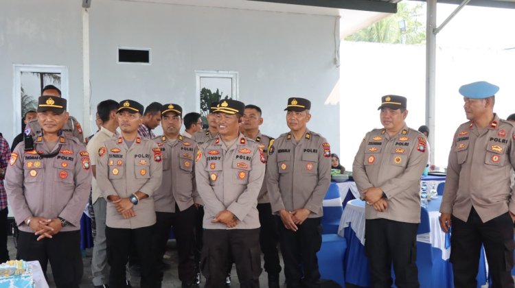 PERINGATI HUT KE-81 TNI AL, POLRES LINGGA PERKUAT SINERGITAS DAN SOLIDITAS TNI-POLRI