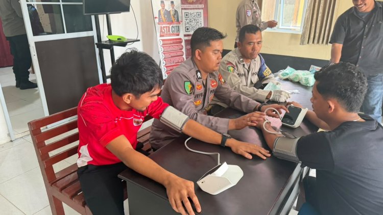 Polsek Daik Lingga Pastikan Personel Siap Hadapi Karhutla, Dapat Pemeriksaan Kesehatan dan Vitamin