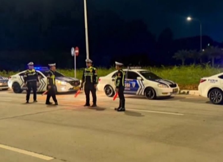 Satlantas Polresta Barelang Perkuat Pengamanan Lalu Lintas Malam Hari di Sejumlah Titik