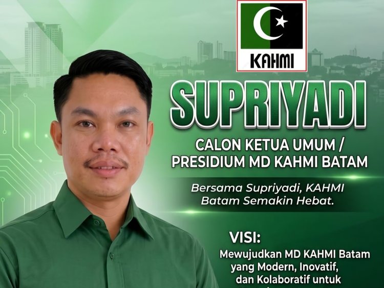 Bawa Misi Modernisasi dan Kolaborasi, Supriyadi Maju sebagai Calon Presidium KAHMI Batam 2026–2031