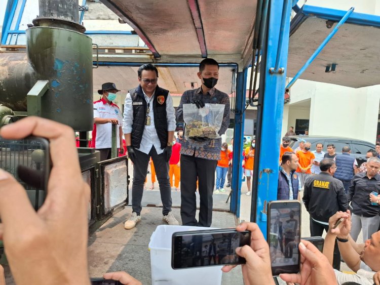 Lapas Batam Perkuat Sinergi Pemberantasan Narkotika, Hadiri Pemusnahan Barang Bukti Polresta Barelang