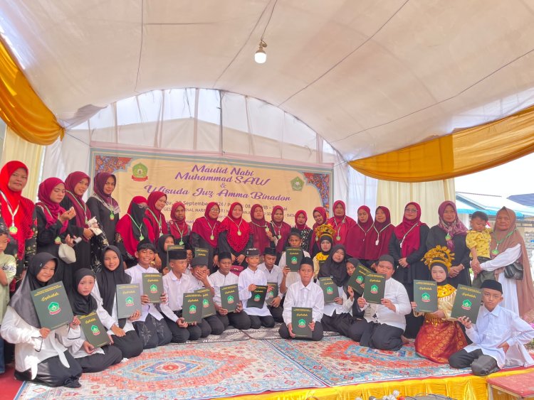 Polsek Sekupang Kawal Maulid Nabi dan Wisuda 23 Santri Juz Amma di Yayasan Hidayatul Mubtadi'in