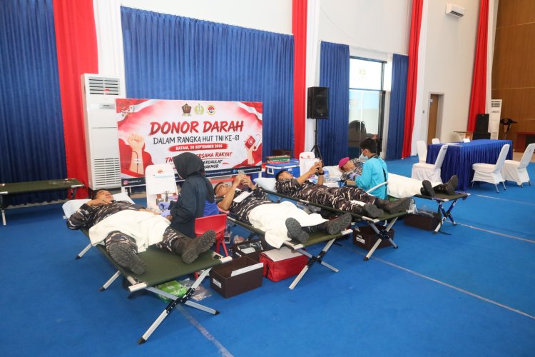 Kodaeral IV Gelar Donor Darah, Dukung Puncak Bakti Kesehatan Serentak HUT ke-81 TNI