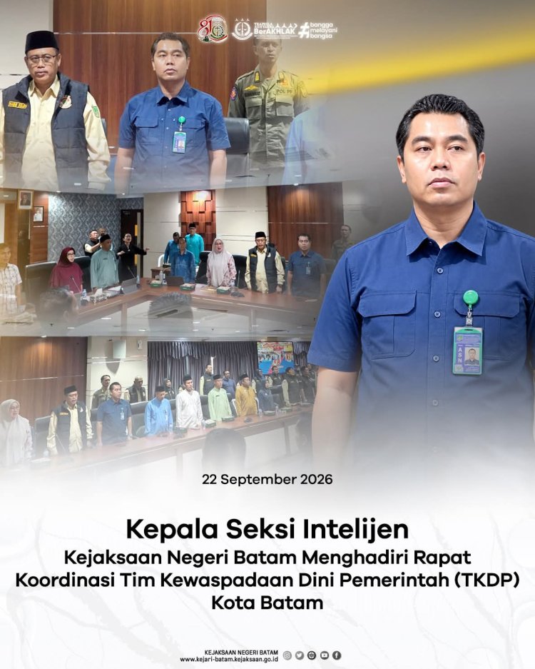 Kejari Batam Ikut Rakor TKDP, Perkuat Deteksi Dini Potensi Kerawanan