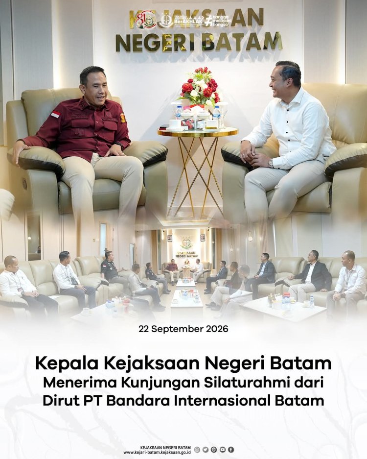 Kejari Batam Terima Kunjungan Dirut PT Bandara Internasional Batam, Perkuat Sinergitas Antarinstansi