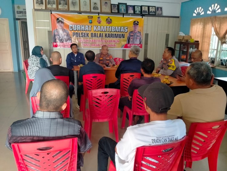 Polsek Balai Karimun Serap Keluhan Warga Tanjung Balai, Narkoba hingga Keamanan Lingkungan Jadi Sorotan