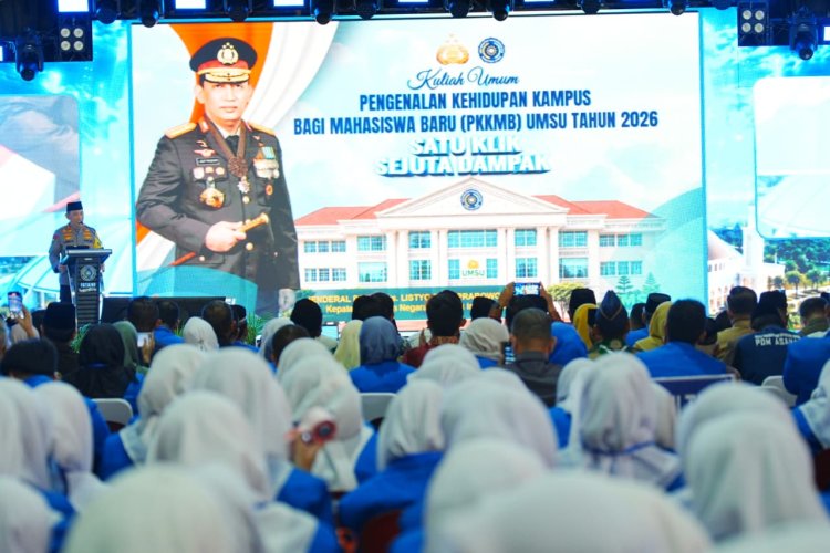 Kapolri Ajak Mahasiswa UMSU Bijak Bermedia Sosial dan Siap Hadapi Era AI