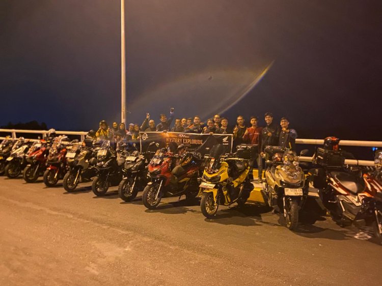 Riding Malam 83 Km, 20 Bikers HAI Chapter Batam Jelajahi Jalur Barelang