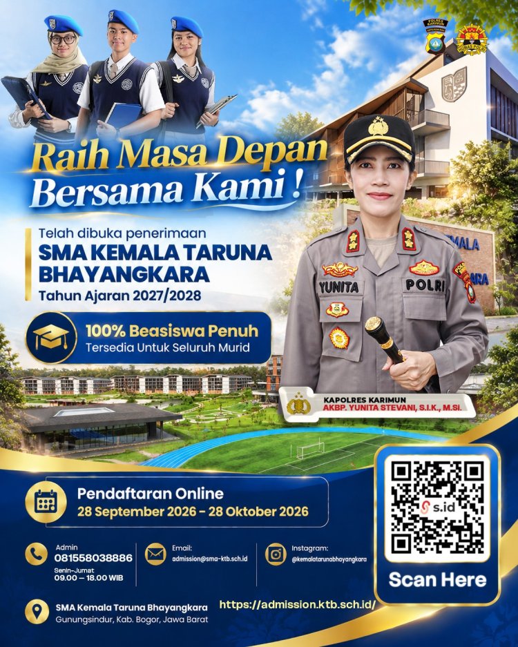 Polres Karimun Gencarkan Sosialisasi SPMB SMA Kemala Taruna Bhayangkara, Beasiswa Penuh 100 Persen