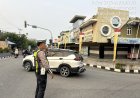 Satlantas Polres Karimun Gelar Strong Point Pagi, Pastikan Arus Lalu Lintas Aman dan Lancar