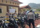 Polres Lingga Pastikan 10 Kendaraan Dinas Samapta Siap Dukung Patroli