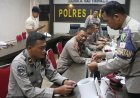 HUT ke-75 Humas Polri, Polres Lingga Gelar Pemeriksaan Kesehatan Personel