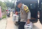 Polres Lingga Salurkan Makan Bergizi Gratis kepada 1.330 Penerima Manfaat di Lingga Utara