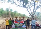 Polsek Singkep Barat dan Warga Tanam 8 Pohon Jengkol di Desa Sungai Raya