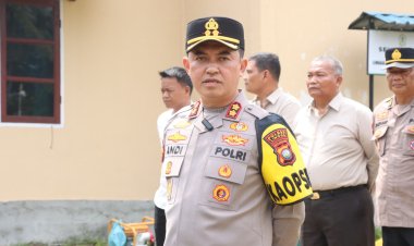 Kapolres Lingga Cek Personel BKO Ditsamapta Polda Kepri , Pastikan Kesiapan Hadapi Karhutla