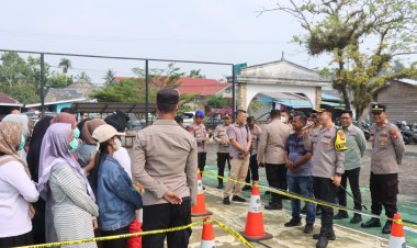 Gerakan Pangan Murah Polres Lingga Diserbu Warga, Sejumlah Komoditas Ludes Terjual