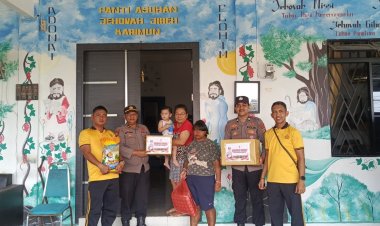 Polres Karimun Salurkan Bantuan Jumat Berkah ke Panti Asuhan Jehovah Jereh