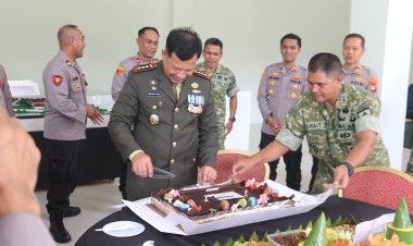 Semarak HUT TNI ke-81, Polresta Barelang Sampaikan Ucapan Selamat ke Kodaeral IV dan Kodim 0316/Batam
