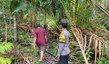 Cegah Karhutla, Bhabinkamtibmas Polsek Daik Lingga Aktif Patroli dan Ingatkan Warga