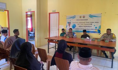 Polsek Daik Lingga Sambangi Warga Nerekeh, Ingatkan Bahaya Karhutla