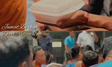 Jumat Berkah, Rutan Batam Bagikan Makanan untuk Warga Binaan, Perkuat Nilai Kemanusiaan