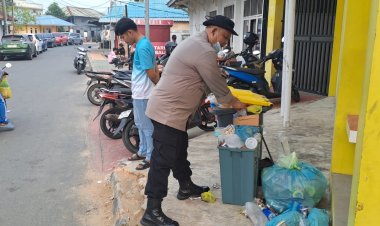 Peringati World Cleanup Day 2026, Polsek Sekupang dan Warga Gotong Royong Bersihkan Tanjung Riau