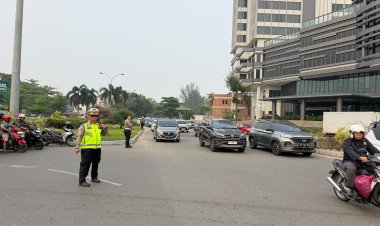 Blackout Batam Picu Lonjakan Arus Kendaraan, Satlantas Polresta Barelang Siaga di Sejumlah Persimpangan