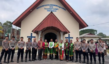 Polres Lingga Gelar Minggu Kasih di GPIB Bukit Karmel, Perkuat Kedekatan dengan Jemaat