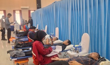 Polda Kepri Kumpulkan 100 Kantong Darah, Wujud Kepedulian Sambut Hari Jadi Humas Polri ke-75