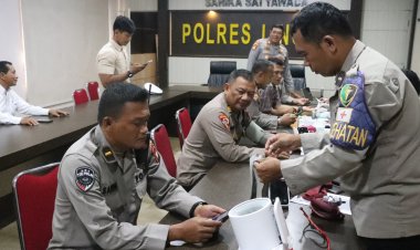 HUT ke-75 Humas Polri, Polres Lingga Gelar Pemeriksaan Kesehatan Personel