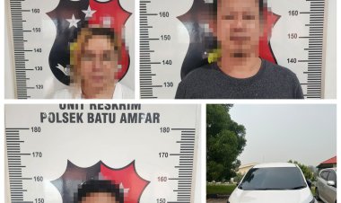 Laporan Palsu Pencurian Mobil demi Klaim Asuransi, Tiga Tersangka Ditangkap Polsek Batu Ampar