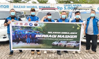Yayasan Cipta Peduli Bangsa Kepri Bagikan 7.000 Masker Gratis kepada Pengendara di Batu Aji Batam