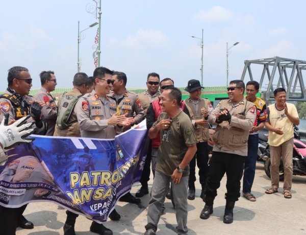 Kapolres Lingga Sambangi Warga Singkep Barat, Perkuat Kamtibmas dan Cegah Karhutla