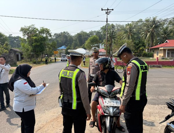 Satlantas Polres Lingga Gandeng UPTD PPD dan Jasa Raharja Sosialisasikan Pemutihan Pajak Kendaraan
