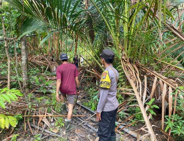 Cegah Karhutla, Bhabinkamtibmas Polsek Daik Lingga Aktif Patroli dan Ingatkan Warga