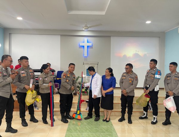 Polres Karimun Gelar Minggu Kasih di Gereja, Perkuat Toleransi dan Kemitraan dengan Masyarakat