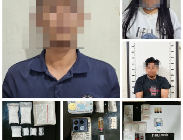 Polda Kepri Bongkar Peredaran Narkotika di Batam, 3 Orang Diamankan dan Ratusan Gram Sabu Disita
