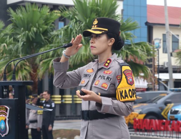 Kapolres Karimun Pimpin Apel Operasi Patuh Seligi 2026, Sasar 10 Pelanggaran Lalu Lintas